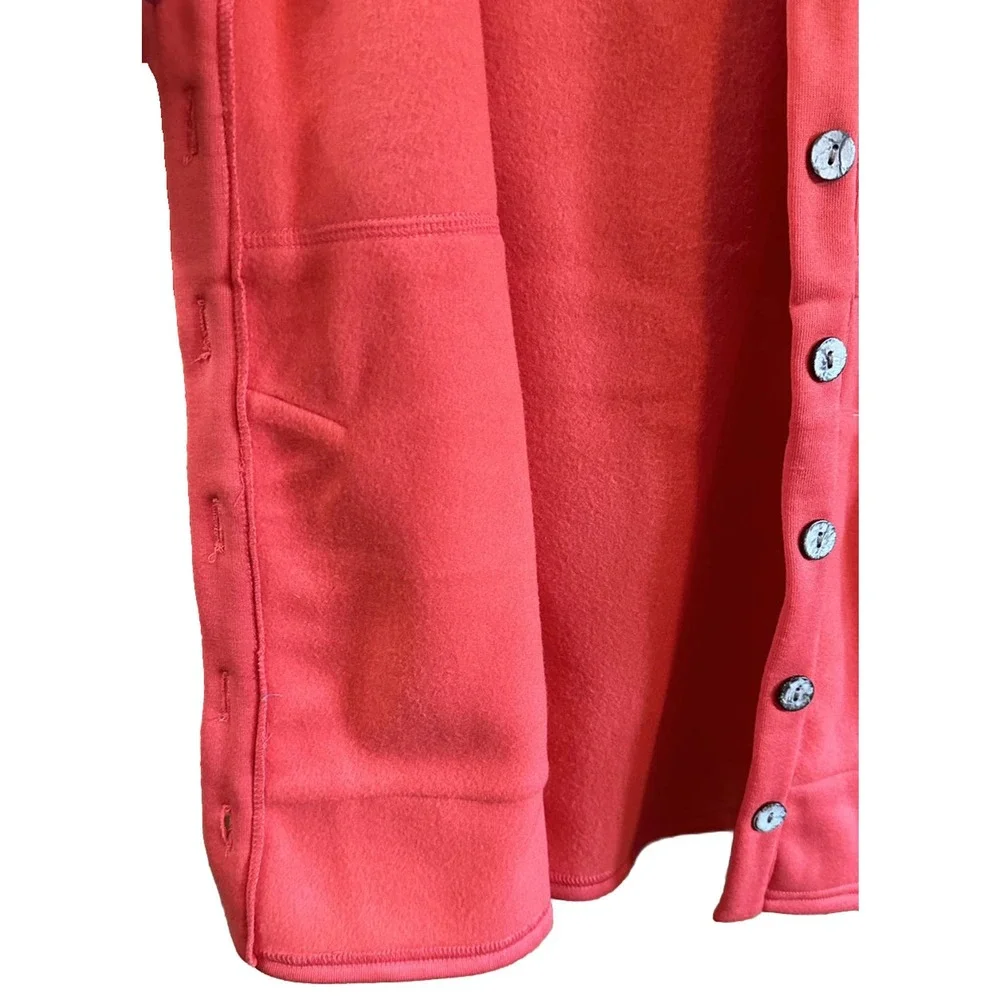 NWT, Floral Blooming Women’s Sz Medium Red Button Front Jacket w/Pockets - Picture 6 of 16